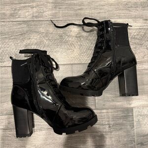 Heel Combat Boots